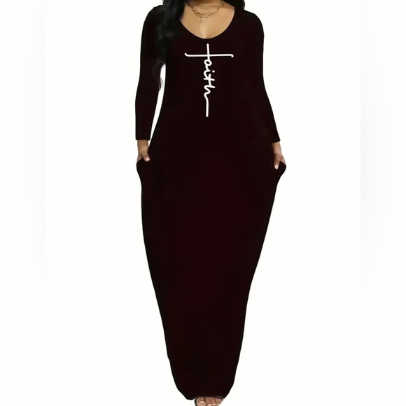 FAITH Dress ~ Super Soft & Comfortable. Breezy dress for loungewear - Picture 2 of 5